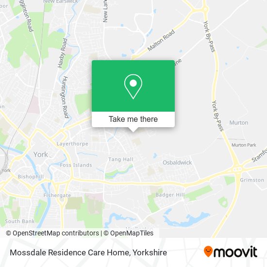 Mossdale Residence Care Home map