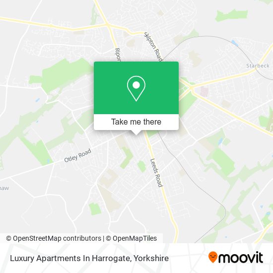 Luxury Apartments In Harrogate map