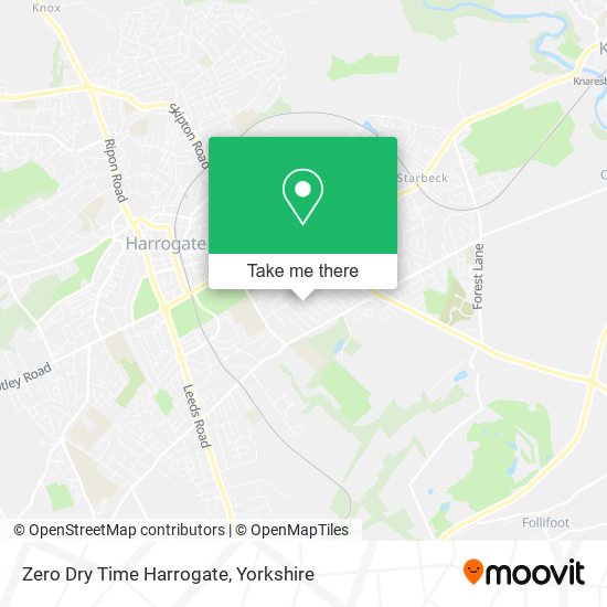 Zero Dry Time Harrogate map