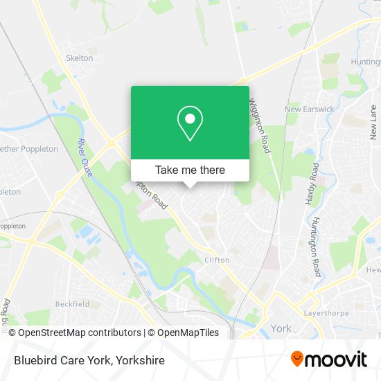 Bluebird Care York map