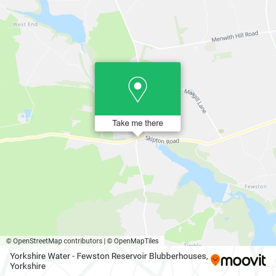 Yorkshire Water - Fewston Reservoir Blubberhouses map
