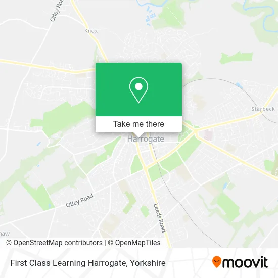 First Class Learning Harrogate map