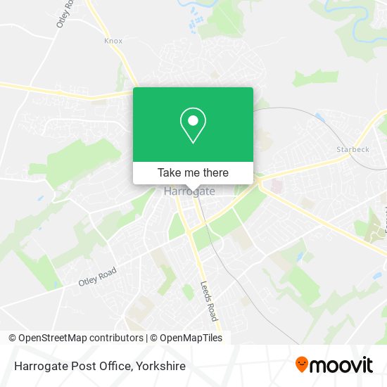Harrogate Post Office map