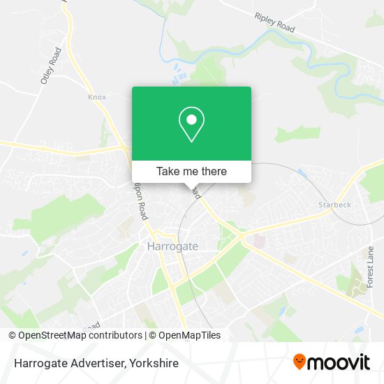 Harrogate Advertiser map