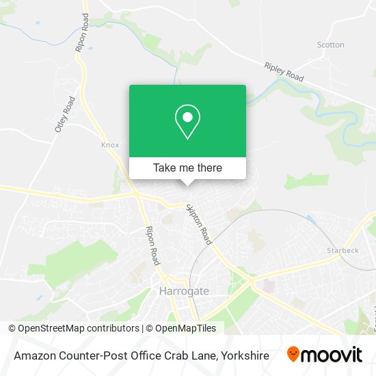 Amazon Counter-Post Office Crab Lane map