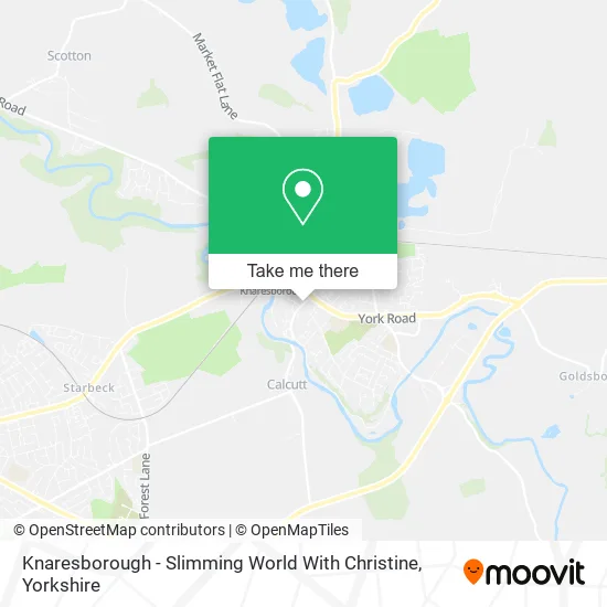 Knaresborough - Slimming World With Christine map