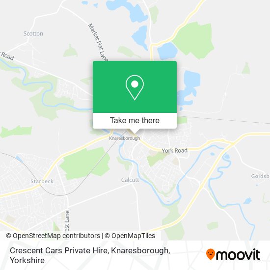 Crescent Cars Private Hire, Knaresborough map
