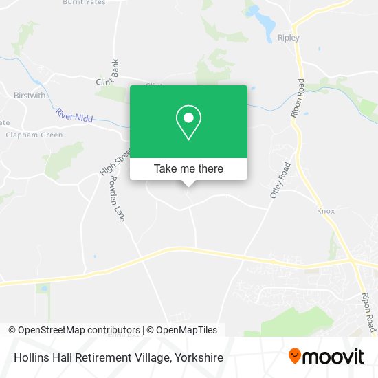 Hollins Hall Retirement Village map