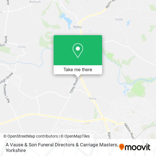 A Vause & Son Funeral Directors & Carriage Masters map