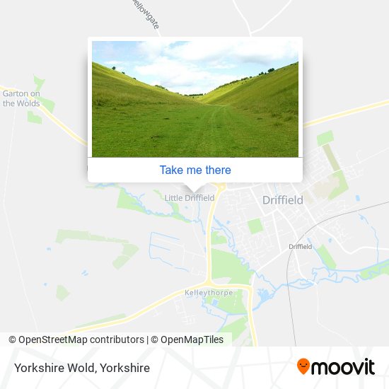 Yorkshire Wold map