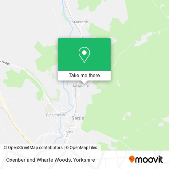 Oxenber and Wharfe Woods map