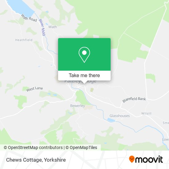 Chews Cottage map