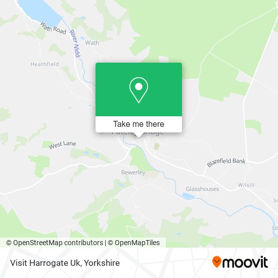 Visit Harrogate Uk map