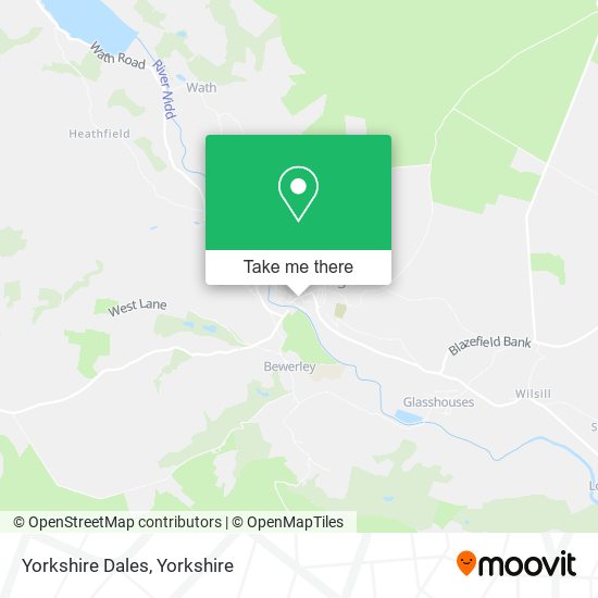 Yorkshire Dales map