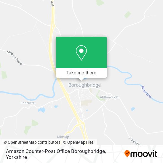 Amazon Counter-Post Office Boroughbridge map