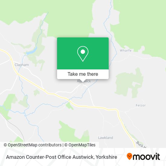 Amazon Counter-Post Office Austwick map