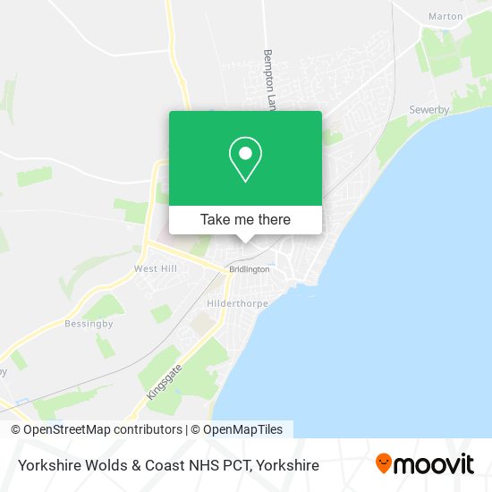 Yorkshire Wolds & Coast NHS PCT map