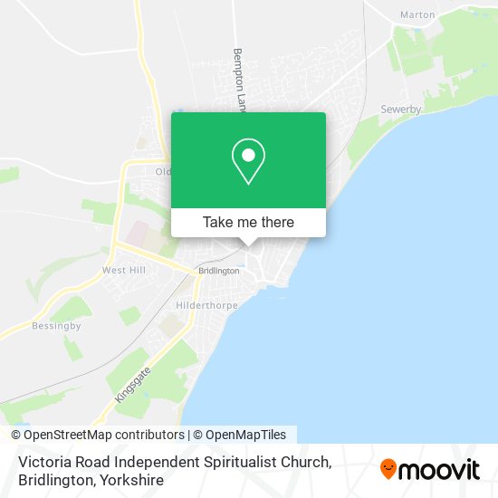 Victoria Road Independent Spiritualist Church, Bridlington map