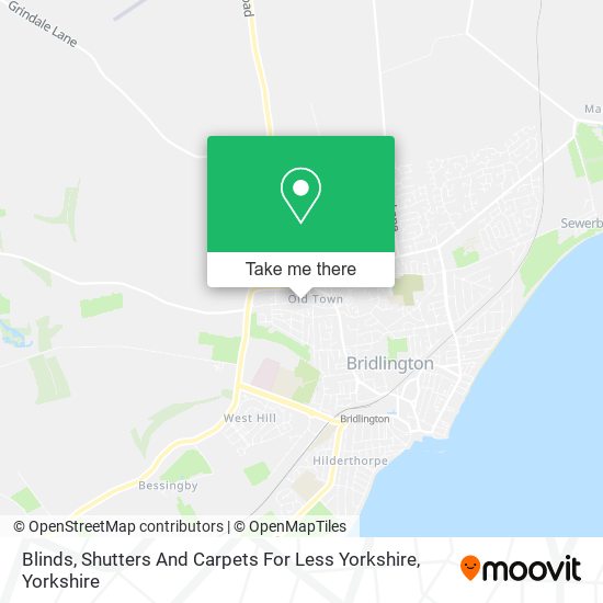 Blinds, Shutters And Carpets For Less Yorkshire map