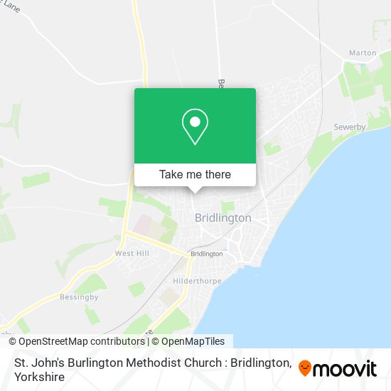 St. John's Burlington Methodist Church : Bridlington map