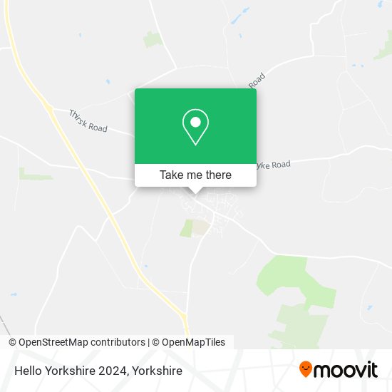 Hello Yorkshire 2024 map