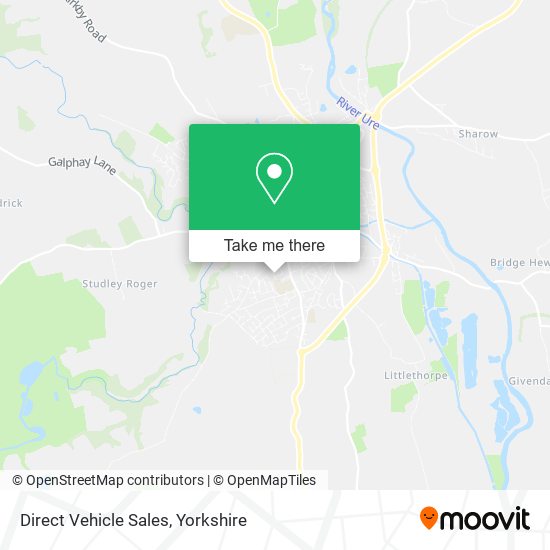 Direct Vehicle Sales map