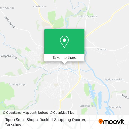 Ripon Small Shops, Duckhill Shopping Quarter map