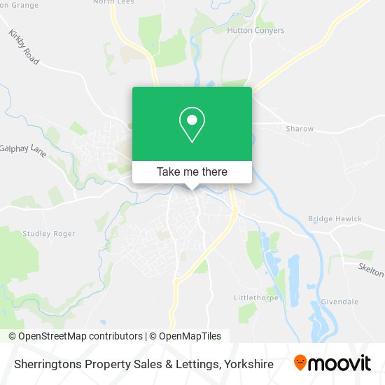 Sherringtons Property Sales & Lettings map