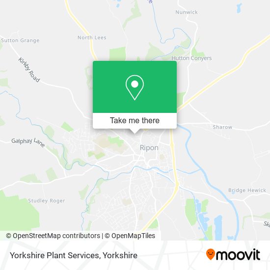 Yorkshire Plant Services map