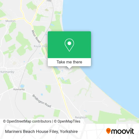 Mariners Beach House Filey map