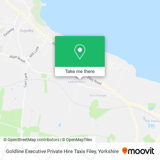 Goldline Executive Private Hire Taxis Filey map