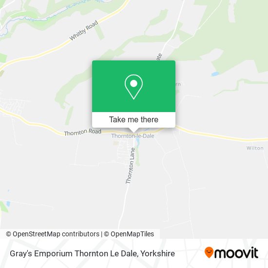 Gray's Emporium Thornton Le Dale map