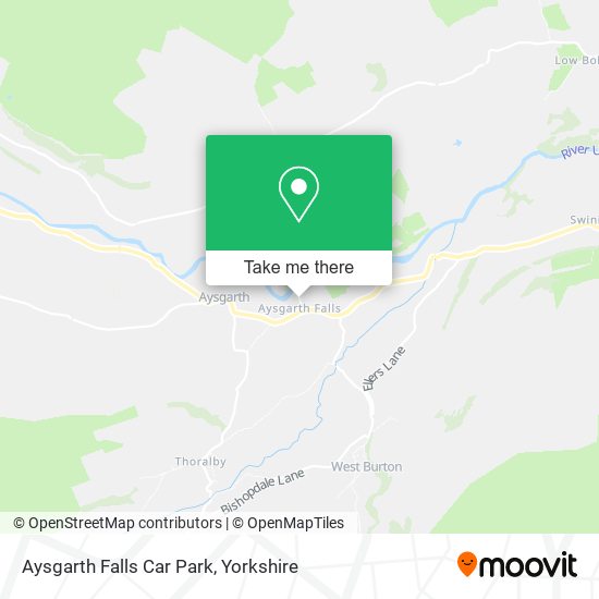 Aysgarth Falls Car Park map