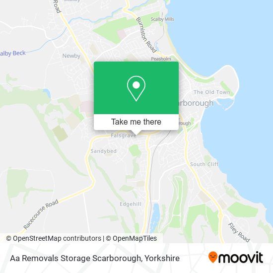 Aa Removals Storage Scarborough map