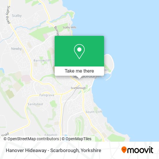 Hanover Hideaway - Scarborough map