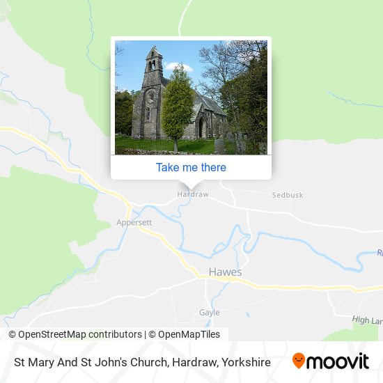 St Mary And St John's Church, Hardraw map