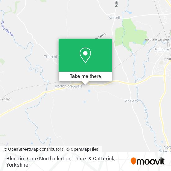 Bluebird Care Northallerton, Thirsk & Catterick map