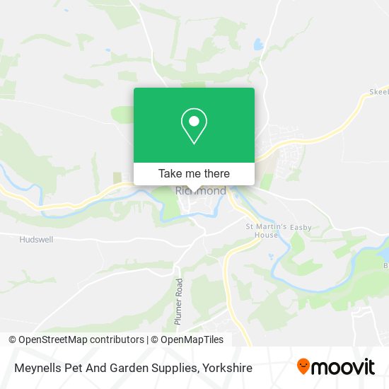 Meynells Pet And Garden Supplies map