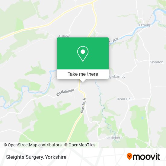 Sleights Surgery map