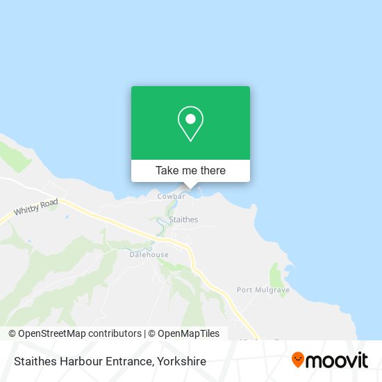 Staithes Harbour Entrance map