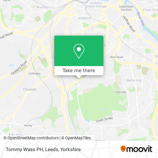 Tommy Wass PH, Leeds map