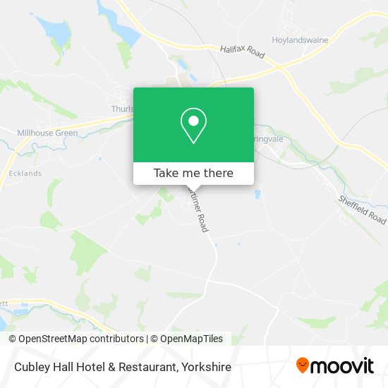 Cubley Hall Hotel & Restaurant map