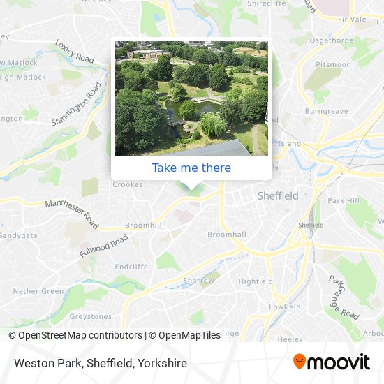 Weston Park, Sheffield map