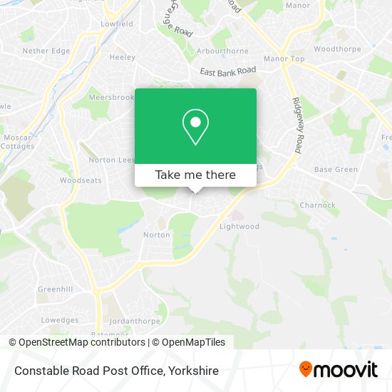 Constable Road Post Office map