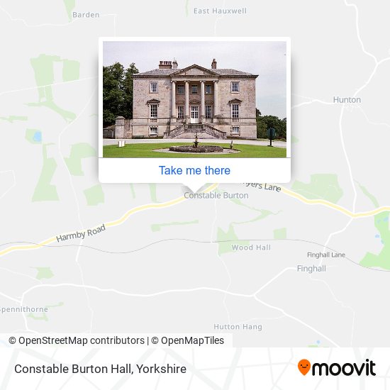 Constable Burton Hall map