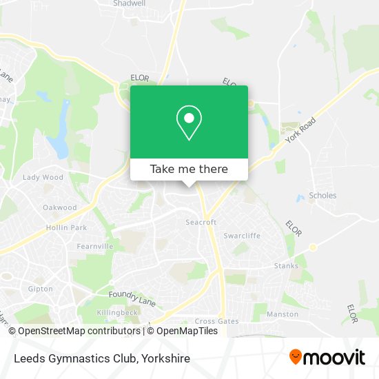 Leeds Gymnastics Club map