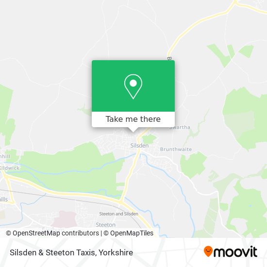 Silsden & Steeton Taxis map