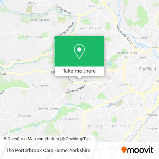 The Porterbrook Care Home map