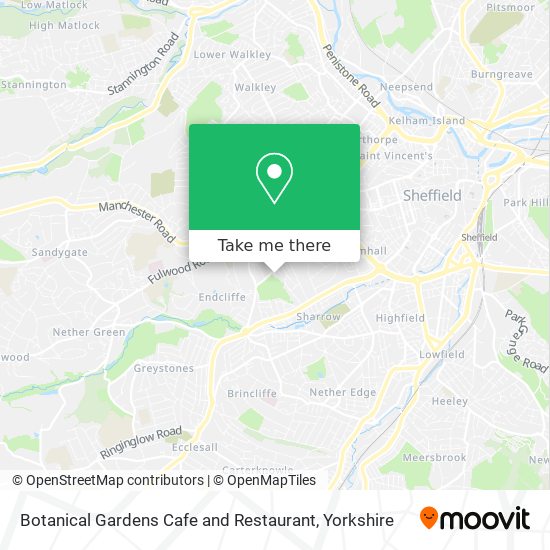 Botanical Gardens Cafe and Restaurant map