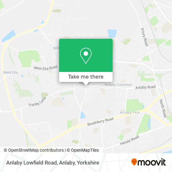 Anlaby Lowfield Road, Anlaby map